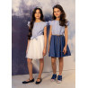 Ivory/Blue Confirmation/Special Occasion Dress Style 0SS-02