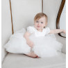 TETER WARM HANDMADE BABY GIRL IVORY CHRISTENING DRESS STYLE B72