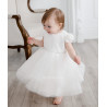 TETER WARM HANDMADE BABY GIRL IVORY CHRISTENING DRESS STYLE B72