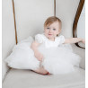 TETER WARM HANDMADE BABY GIRL IVORY CHRISTENING DRESS B92