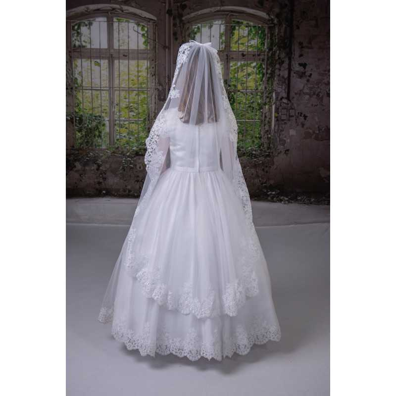 Sweetie Pie White First Holy Communion Veil Style 4017