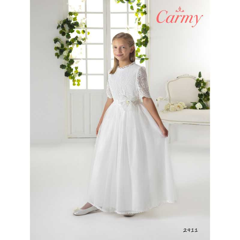 Carmy Ivory First Holy Communion Jumpsuit Style 2911