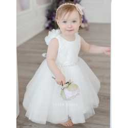 TETER WARM HANDMADE BABY GIRL IVORY CHRISTENING DRESS STYLE B104