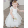 TETER WARM HANDMADE BABY GIRL IVORY CHRISTENING DRESS STYLE B104