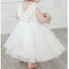 TETER WARM HANDMADE BABY GIRL IVORY CHRISTENING DRESS STYLE B104