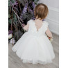 TETER WARM HANDMADE BABY GIRL IVORY CHRISTENING DRESS STYLE B104