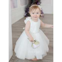 TETER WARM HANDMADE BABY GIRL IVORY CHRISTENING DRESS STYLE B104