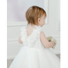 TETER WARM HANDMADE BABY GIRL IVORY CHRISTENING DRESS STYLE B104