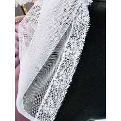 White First Holy Communion Veil Style VELO B