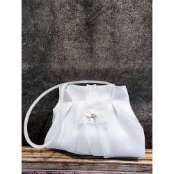 HANDMADE WHITE CARMY FIRST HOLY COMMUNION HANDBAG STYLE CL9793/51