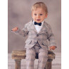 Beige/White Baby Boy Christening Outfit Style IVO