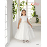 CARMY HANDMADE IVORY/PINK UNIQUE FIRST HOLY COMMUNION DRESS STYLE 2908