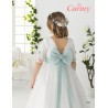 IVORY/MINT HANDMADE FIRST HOLY COMMUNION DRESS STYLE 2109