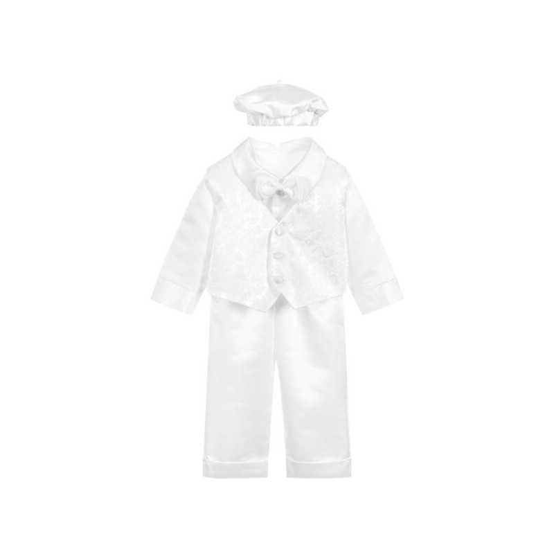 Beau Kid Baby Boys White Christening Suit Style Chr-3