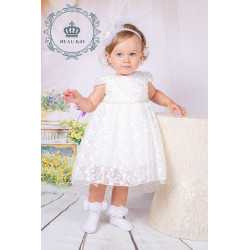 Ivory Baby Girl Christening Dress & Headband Style 12392