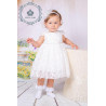 Ivory Baby Girl Christening Dress & Headband Style 12392