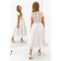 IVORY/PINK CONFIRMATION/SPECIAL OCCASION DRESS STYLE 1AW-12