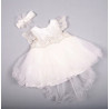 Beau Kid Baby Girls Ivory Christening Dress Style 123045