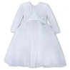 Sarah Louise Baby Girls White Christening Dress Style 070068