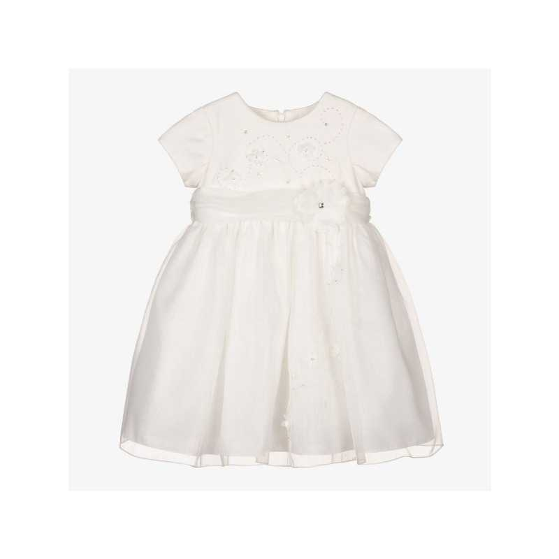 Sarah Louise Baby Girls Ivory Christening Dress Style 070095