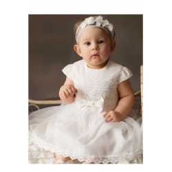 Ivory Baby Girl Christening Dress Style Amanda