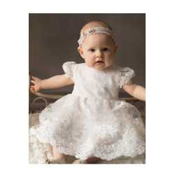 Ivory Baby Girl Christening Dress Style Lilia