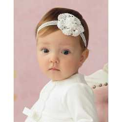 Baby Girls Ivory Christening Headband Style Zoja Headband