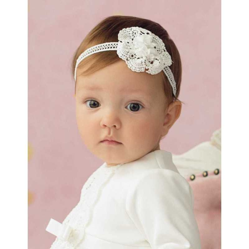 Baby Girls Ivory Christening Headband Style Zoja Headband