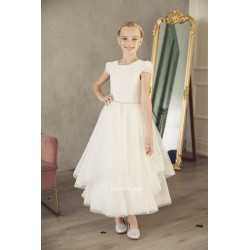 Teter Warm Ivory Handmade First Holy Communion Dress Style DS04