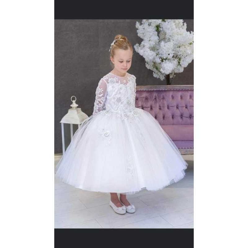 HANDMADE FIRST HOLY COMMUNION DRESS STYLE T-963