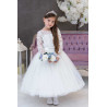 Handmade Ivory Ballerina Length First Holy Communion Dress Style ELOISE SHORT