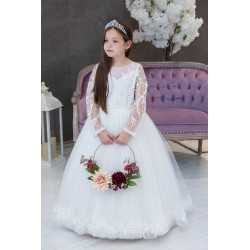 Handmade Ivory First Holy Communion Dress Style FELICIA IVORY