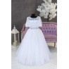 Handmade White First Holy Communion Dress Style CENNET WHITE