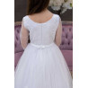 Handmade White Long Sleeved First Holy Communion Dress Style NAOMI