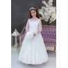 Handmade Ivory Long Sleeved First Holy Communion Dress Style NAOMI IVORY