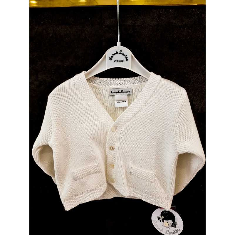 Sarah Louise Ivory Baby Girl Christening Cardigan Style 006783