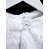 Fur Communion Girls Bolero CB22 White