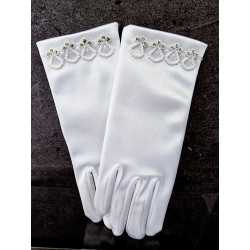 First Holy Communion Satin Gloves Style 805