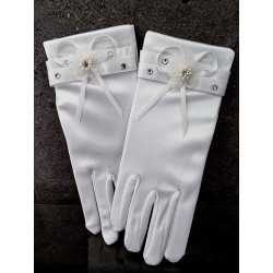 First Holy Communion Satin Gloves Style 811