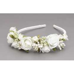 IVORY FIRST HOLY COMMUNION HEADBAND STYLE OW-055