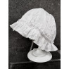 WHITE CHRISTENING BABY GIRL BONNET STYLE HAT 017