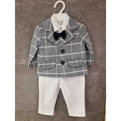 White/Navy Baby Boy Christening Suit Style NATANIEL