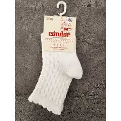 IVORY BABY BOY CHRISTENING/BAPTISM SPANISH SOCKS STYLE 3.503/4