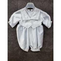 Satin Baby Boy Christening Romper Style TK008