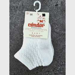 WHITE BABY GIRL CHRISTENING/BAPTISM SPANISH SOCKS STYLE 2.713/4