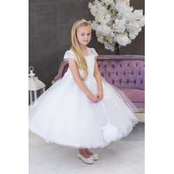 HANDMADE FIRST HOLY COMMUNION DRESS STYLE T-947