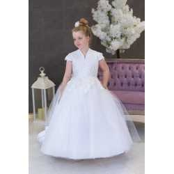 HANDMADE FIRST HOLY COMMUNION DRESS STYLE T-958