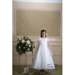 Sweetie Pie First Holy Communion White Dress & Veil Style 4038