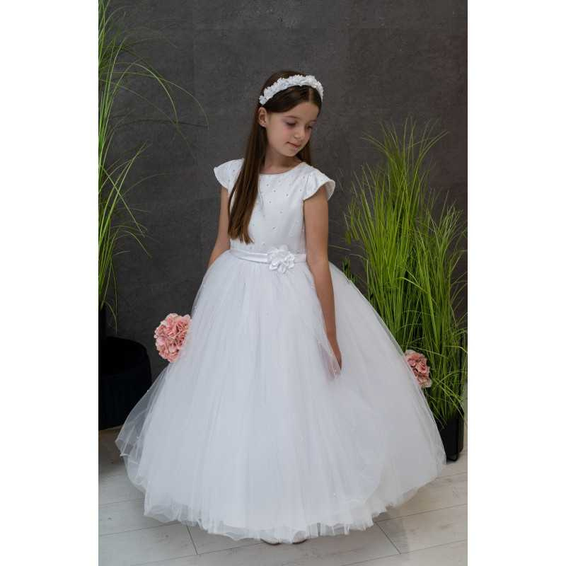 Sarah Louise White First Holy Communion Dress Style 090060