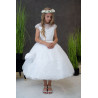 HANDMADE WHITE FIRST HOLY COMMUNION DRESS T-984